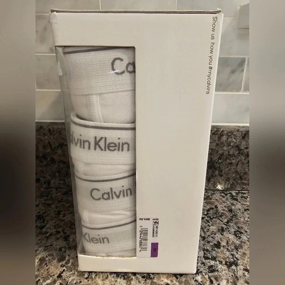 Calvin Klein Men's •Size XXL• White 100% Cotton 6 pack Classic Briefs New in Box - Picture 3 of 7